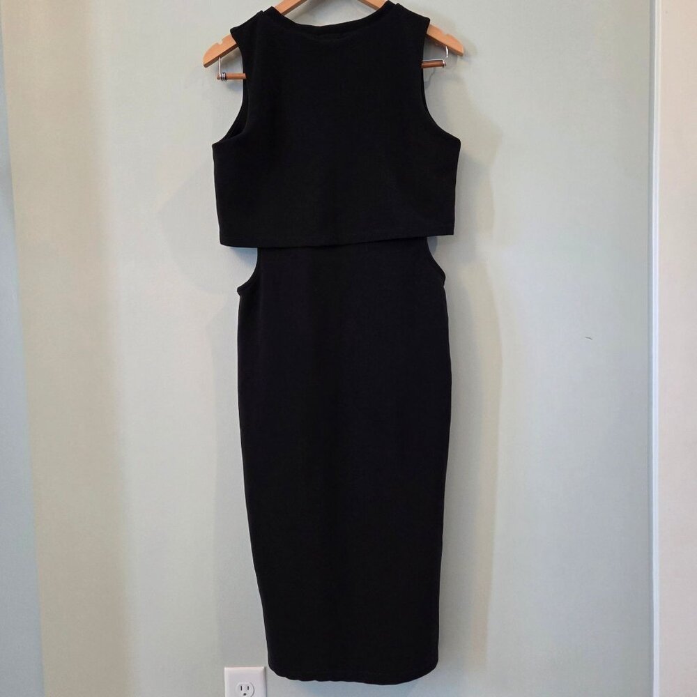 Leith Side Cutout Popover Midi Dress - Picture 2 of 11